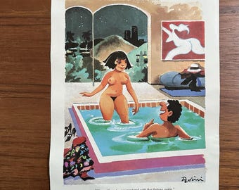 1991 Playboy Cartoon Art Dedini Vintage Print Ad