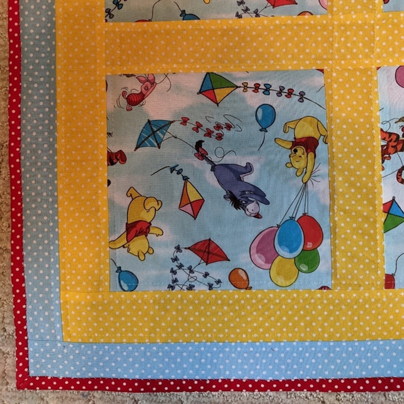 NEW Handmade Winnie the Pooh Baby Quilt Etsy