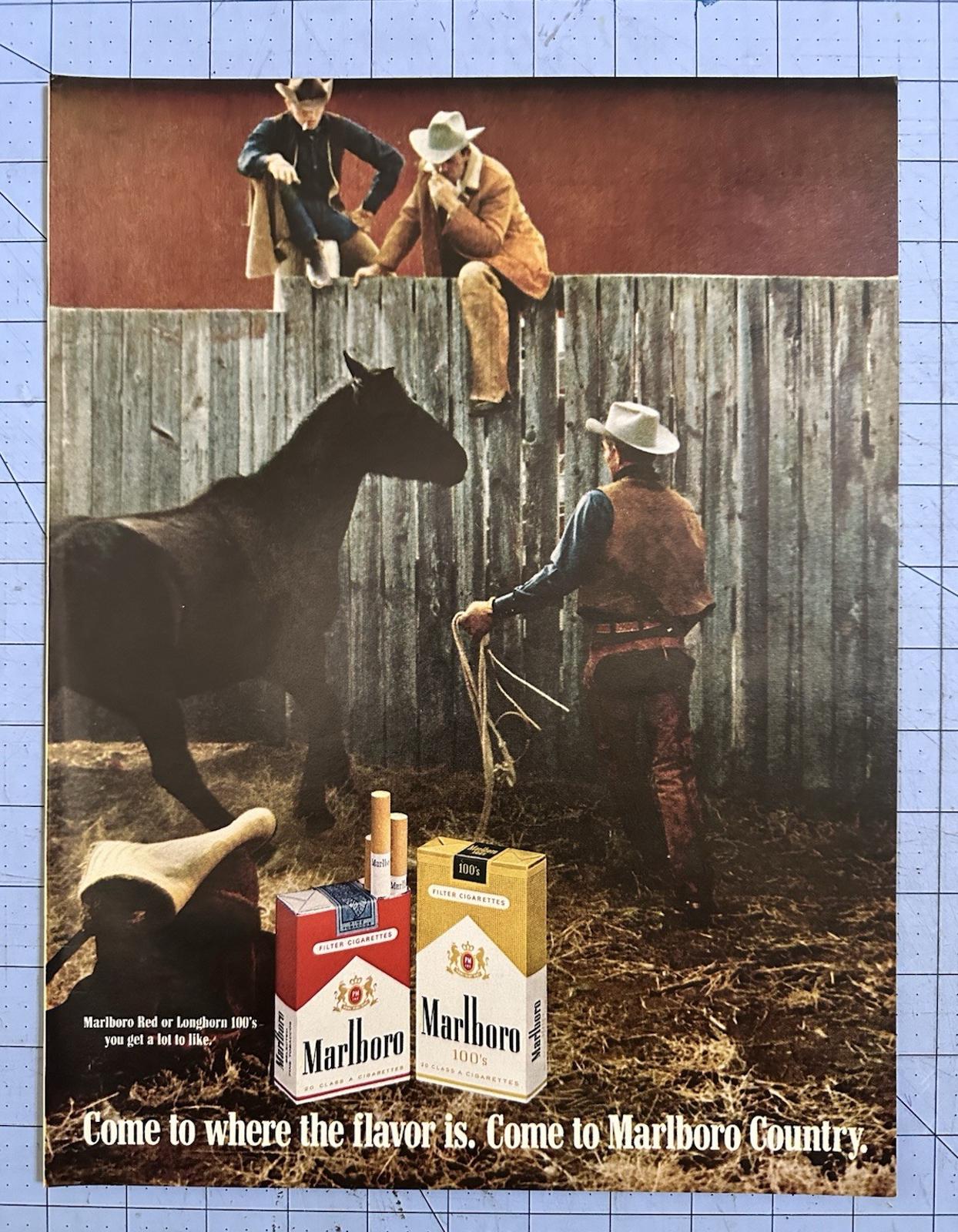 cigarettes with horse logo Marlboro 100's