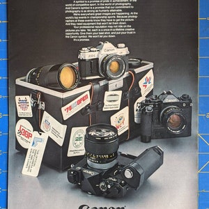 Vintage Print Ad 1979 Canon Cameras