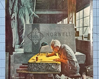 Norman Rockwell Rock of Ages (Norwell) Advertisement 1963