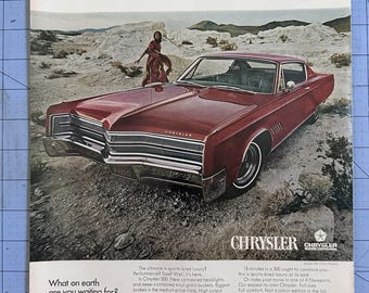 1967 Magazine Ad Chrysler Red 1968 Chrysler 300