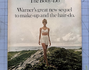 1967 Vintage Print Ad Warner Bra Girdle Body-Do