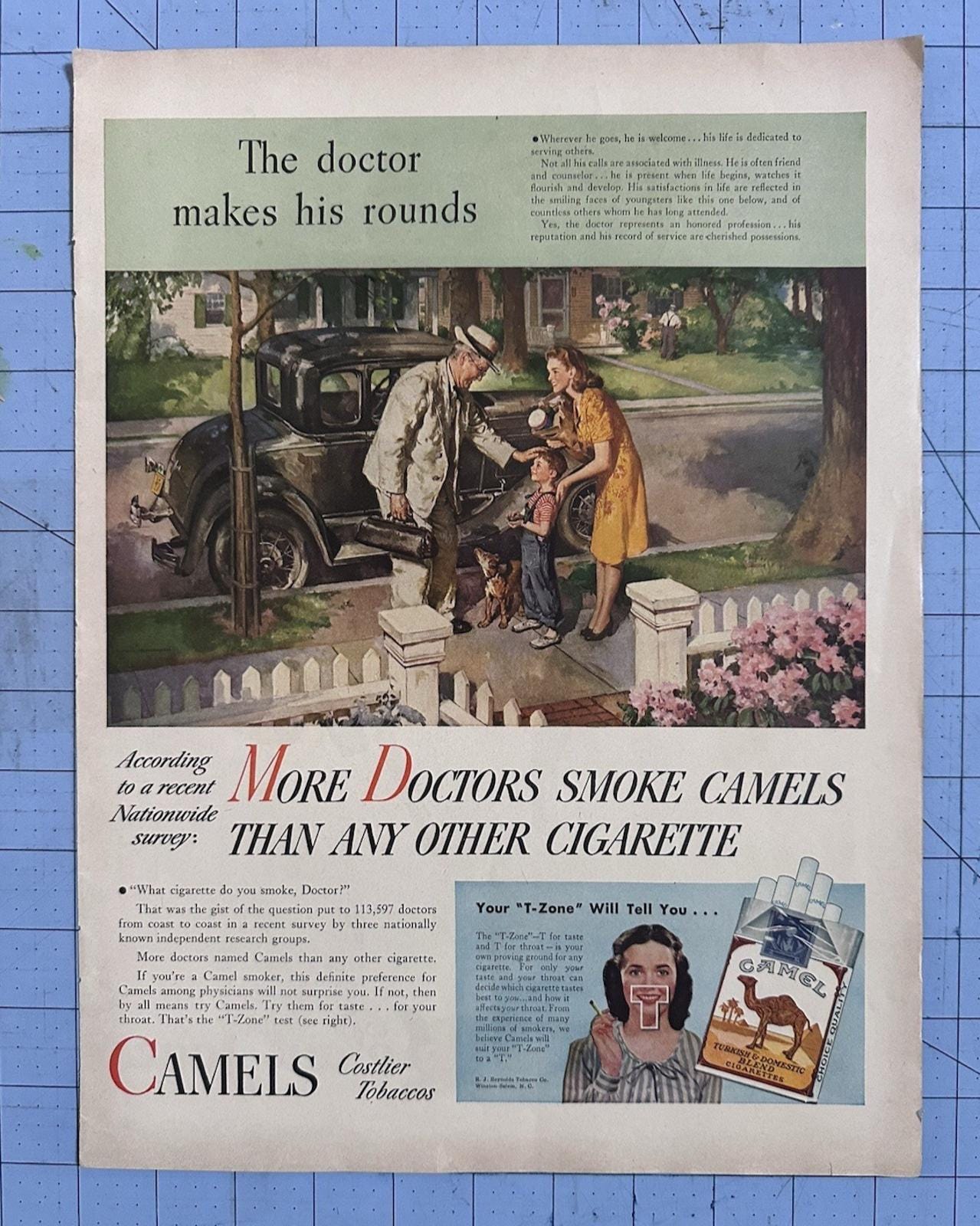 doctor advertising cigarettes Doctors Smoke Camel