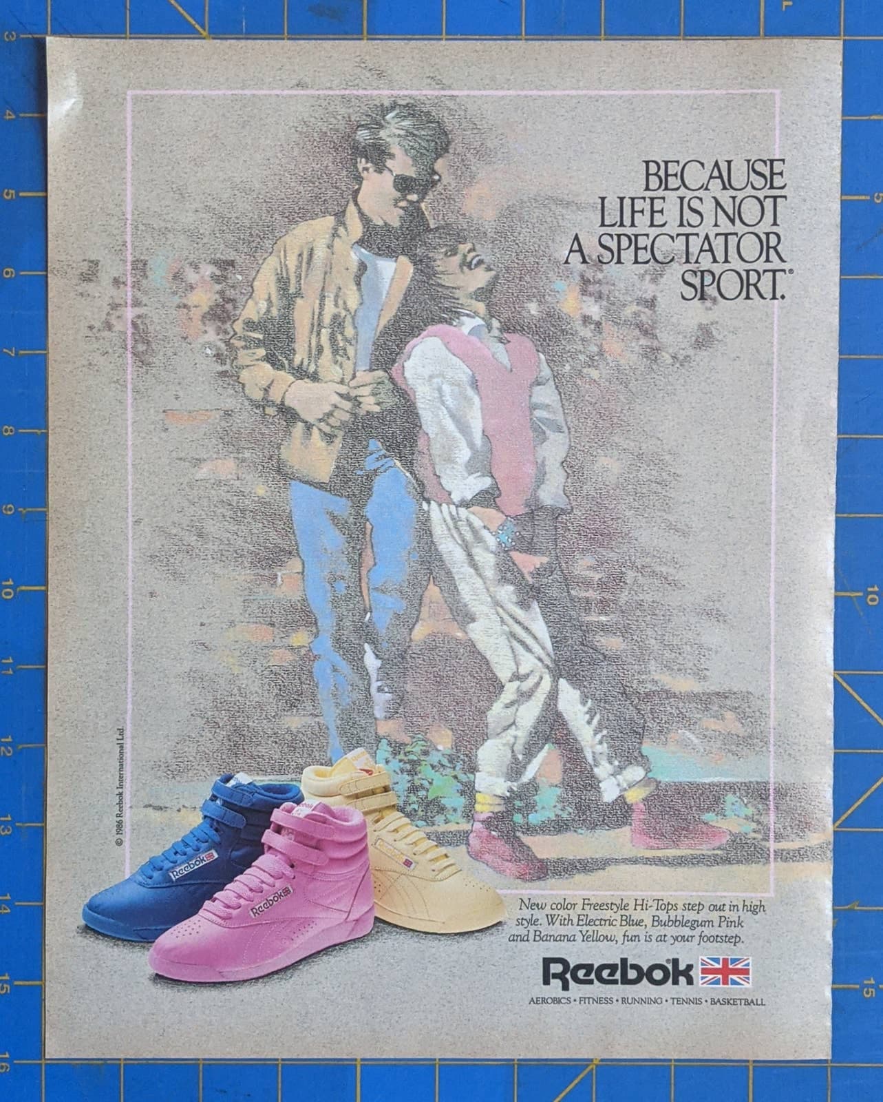 Vintage Print Ad 1986 Reebok Sneakers - Etsy Vintage Print Ad 1986 Reebok Sneakers - Etsy