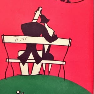 Framed 1925 The New Yorker Magazine May 23 Mikey Couple on Bench image 2