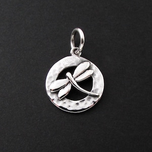 Sterling Silver Pendant Necklace, Sterling Silver Dragonfly Pendant, Dragonfly Pendant Necklace