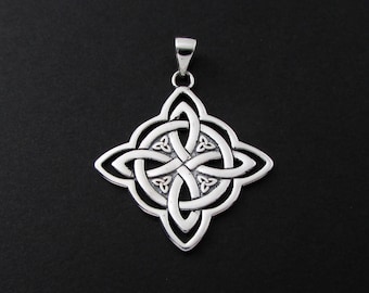 Sterling Silver Triquetra Pendant, Sterling Silver Triquetra Charm, Triquetra Pendant, Triquetra Charm