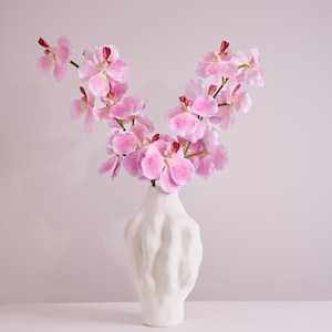Artificial Vanda Orchid Stem in Pink – Silk Orchid