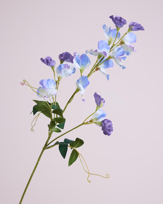 Blue and Purple Sweetpea - Artificial Flower