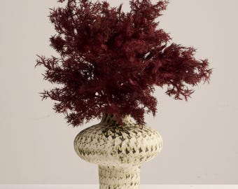 Artificial Textured Stem – Burgundy Fluffy Foliage