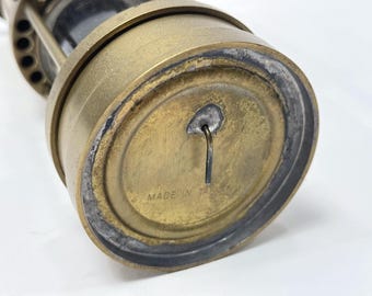 Vintage Brass Cambrian Miners Safety Lamp / Sir Clanny Replica