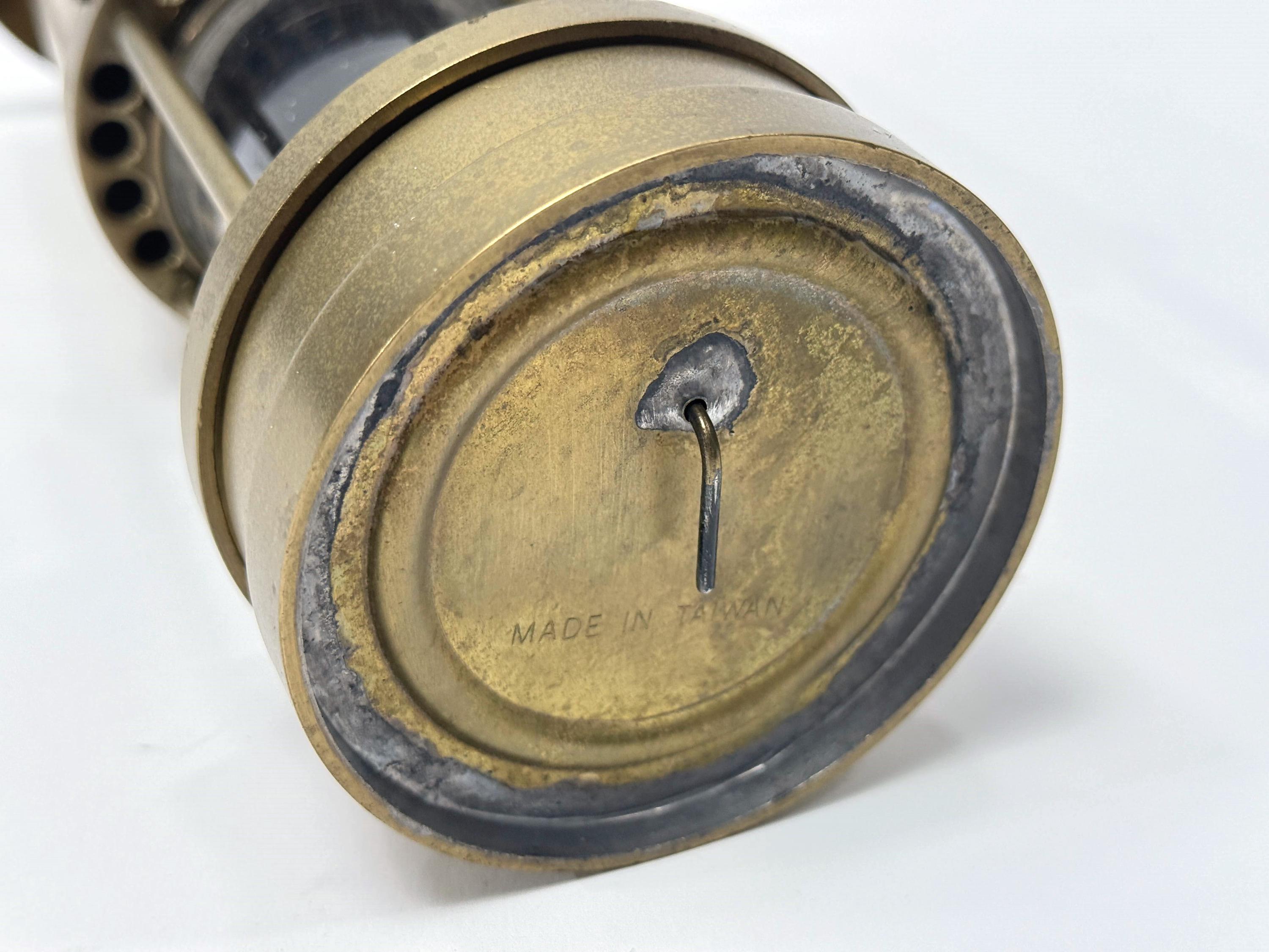 Vintage Brass Cambrian Miners Safety Lamp / Sir Clanny Replica