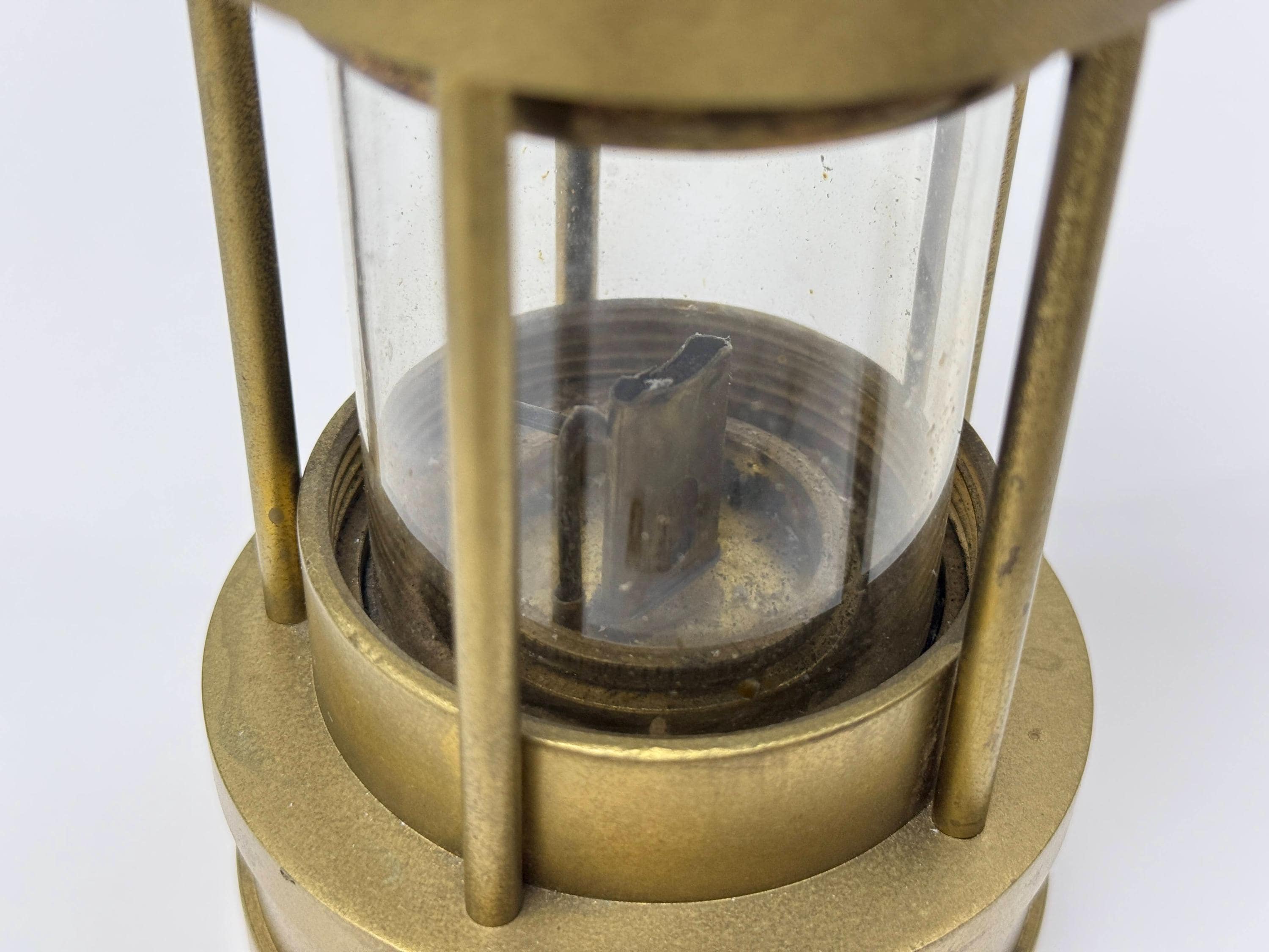 Vintage Brass Cambrian Miners Safety Lamp / Sir Clanny Replica