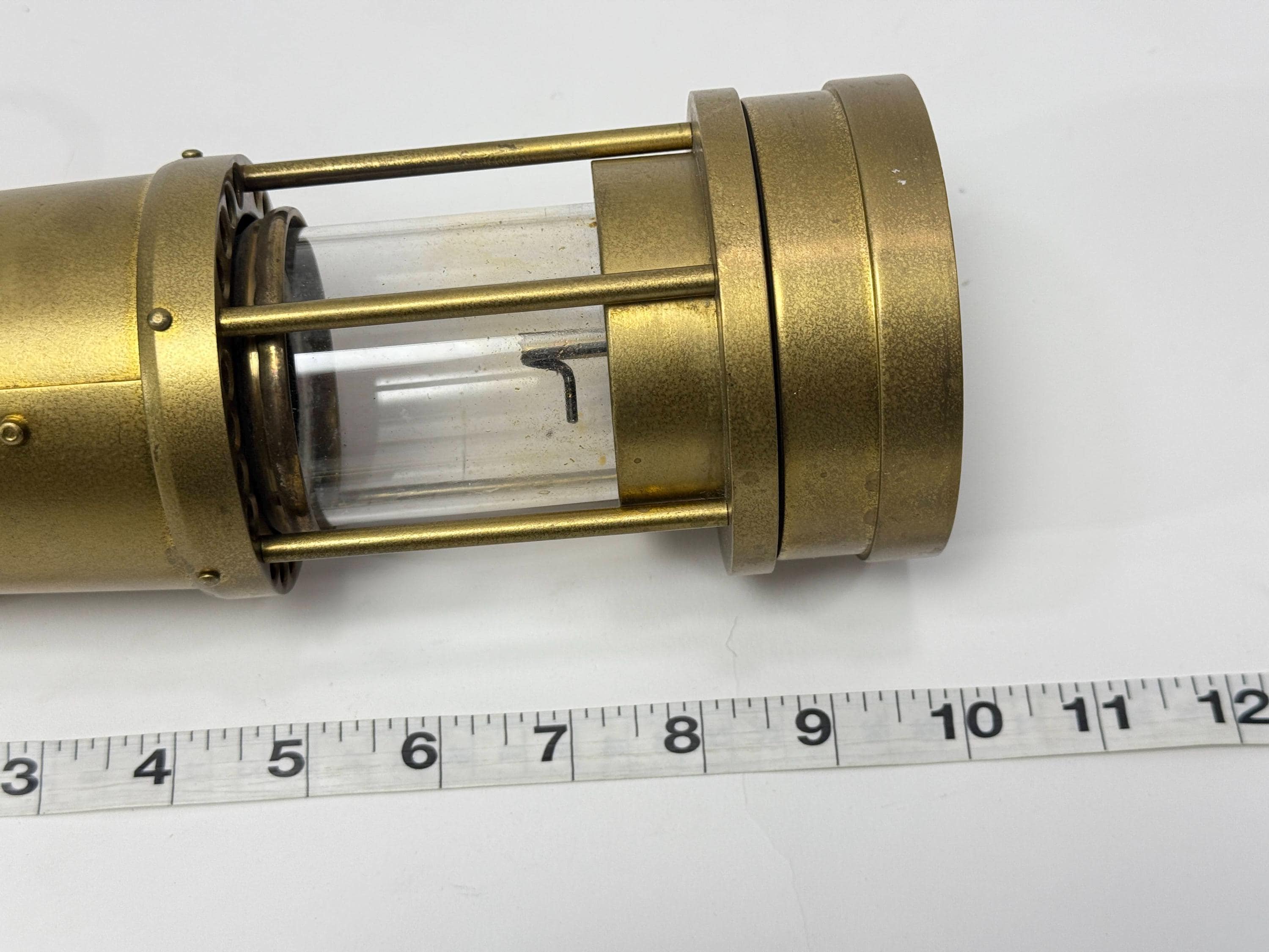 Vintage Brass Cambrian Miners Safety Lamp / Sir Clanny Replica
