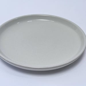 Denby Linen Stoneware Plate 8 Inch Medium Size Made In England Vintage Tableware 2000s