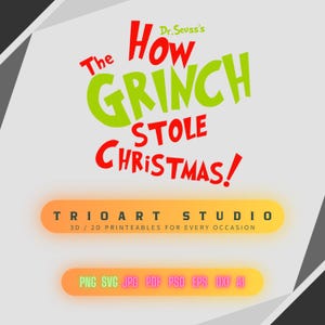 Grinch 171+ SVG, PNG, DXF, FontOTF, paquete, paquete de svg de Grinch, silueta de Grinch, paquete de svg de cara de Grinch, sombrero, escuadrón, café, mano svg