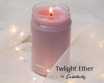 Vela romántica de regalo / Vela floral sensual Twilight Ether / Ambiente romántico oscuro, duración de más de 50 horas