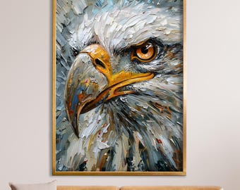 Eagle Canvas Wall Art: Framed Artwork, Bird Decor