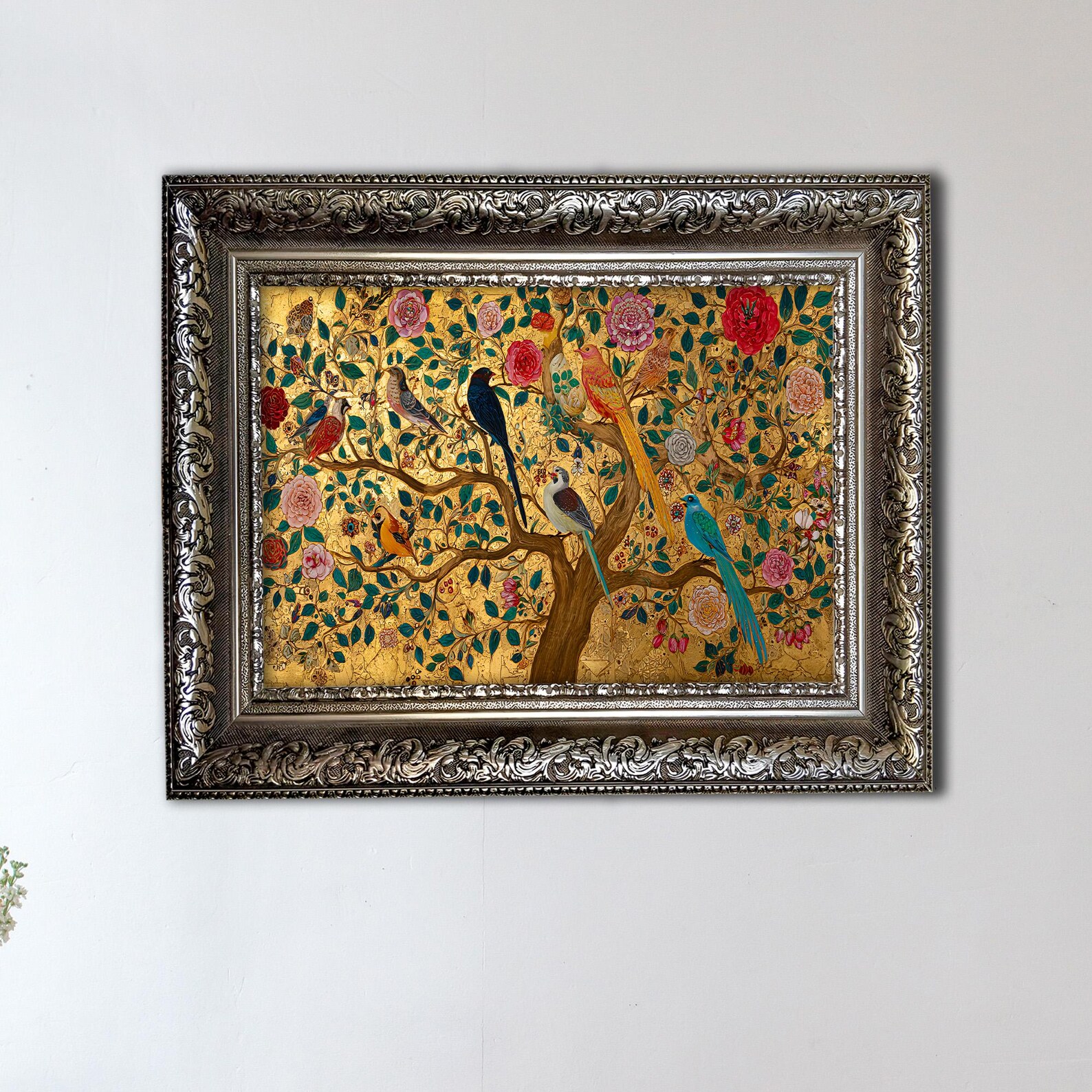 Gustav Klimt Tree of Life Textured Canvas Wall Art: Extra Large Framed ...