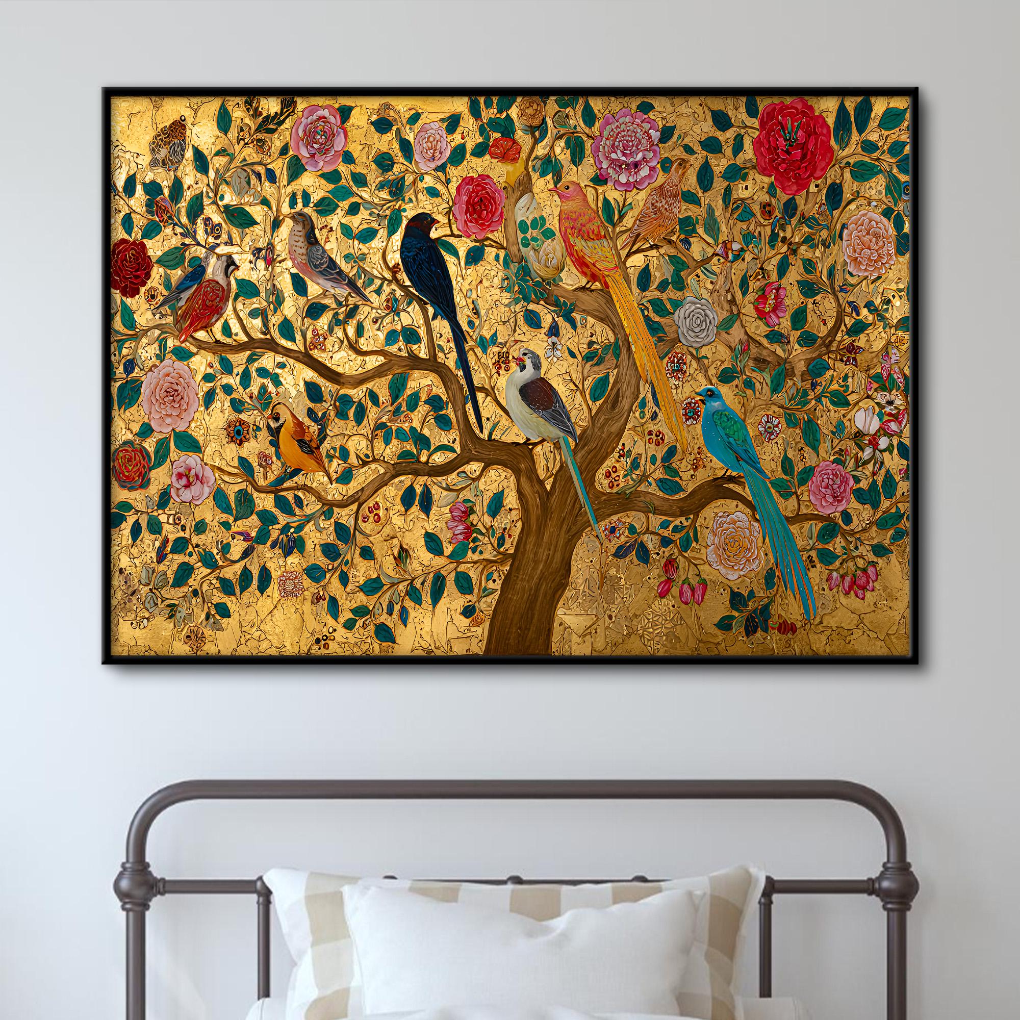 Gustav Klimt Tree of Life Textured Canvas Wall Art: Extra Large Framed ...
