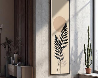 Tree Branch Long Narrow Canvas Wall Art - Extra Large Framed Artwork