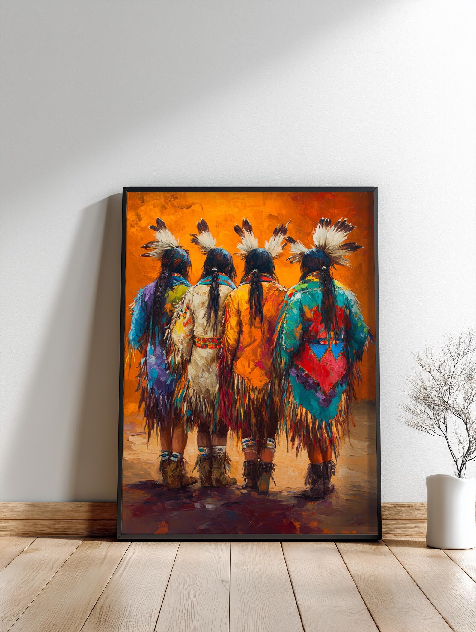 Native American Art, Canvas Wall Decor, Tribal Wall Decor, İndigenous ...