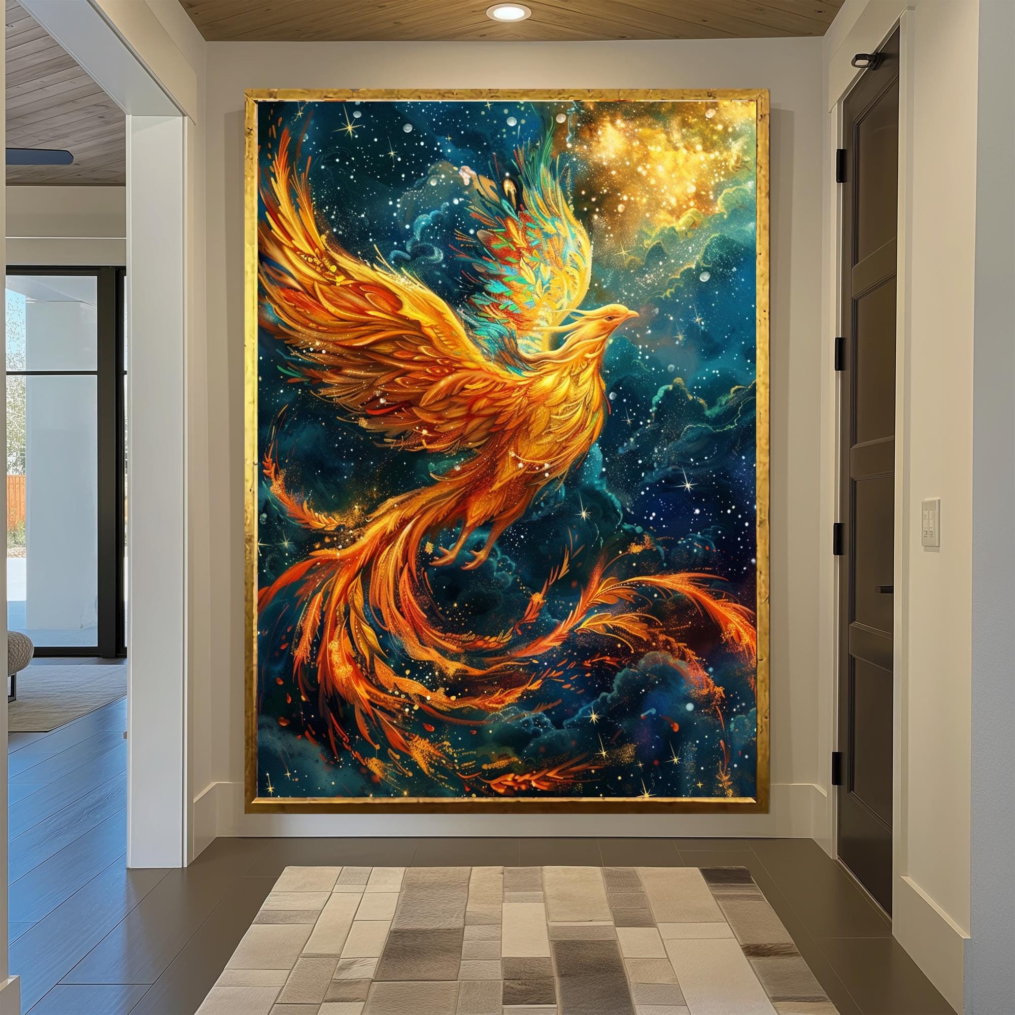 Phoenix Art Art, Flaming Phoenix, Phoenix Landscape, Rising