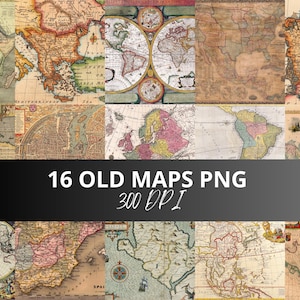 Imágenes prediseñadas de mapas antiguos, paquete de imágenes prediseñadas de mapas del tesoro antiguos, diseños de mapas antiguos, mapas antiguos antiguos, mapas antiguos en formato PNG, imágenes prediseñadas náuticas, descarga instantánea en formato JPG