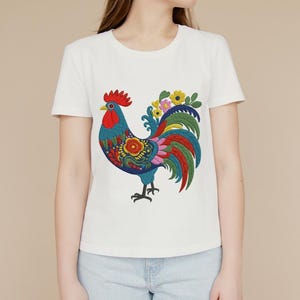 Rooster embroidery design, Cock Embroidery, Majestic Rooster embroidery, Rooster Silhouette, American Rooster, Machine embroidery design