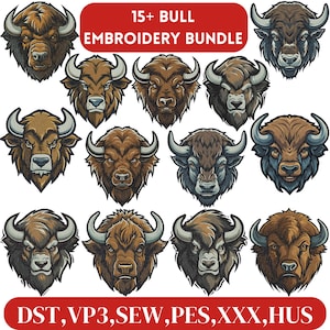 Bull Embroidery Design, Cow Bull Embroidery, Bull head Embroidery, Angry Bull Embroidery, Bufallo Embroidery, Machine Embroidery Design