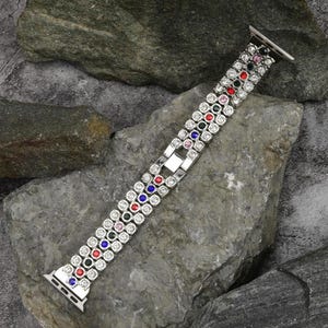 Crystal Rhinestone Apple Watch Band: Elegant Diamond Bracelet