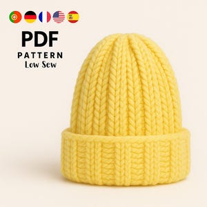 Easy Crochet Ribbed Beanie Pattern: Beginner Winter Hat (PDF Download)
