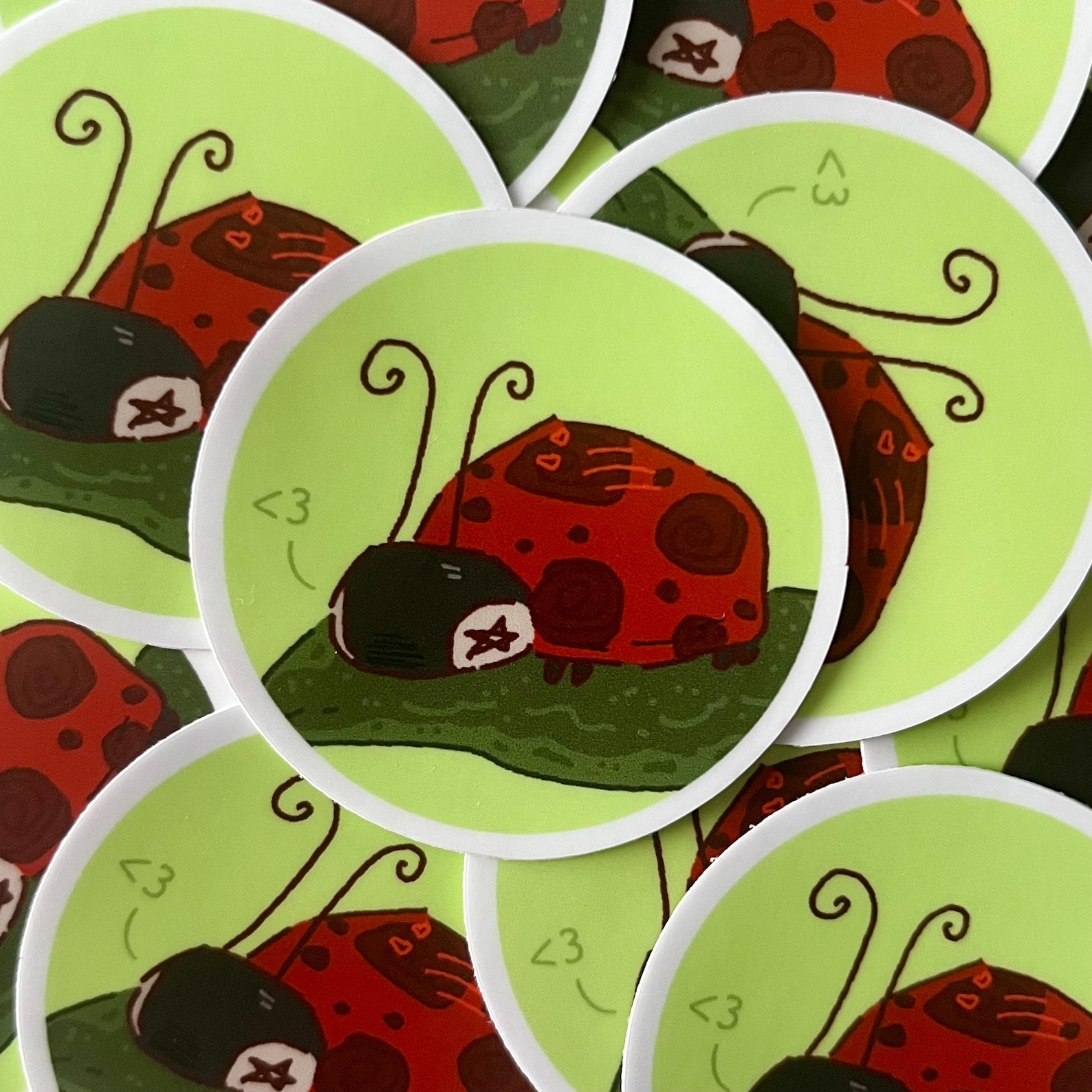 Decorative Ladybug Whimsy Vinyl Stickers - Etsy