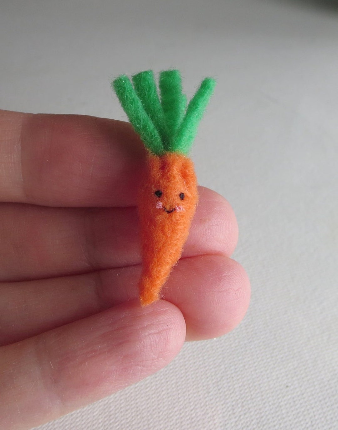 Carrot Miniature Felt Play Food Plush Etsy