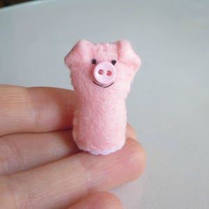 Pink pig altoid tin stuffed animal play set quiet time toy gift for her image 4