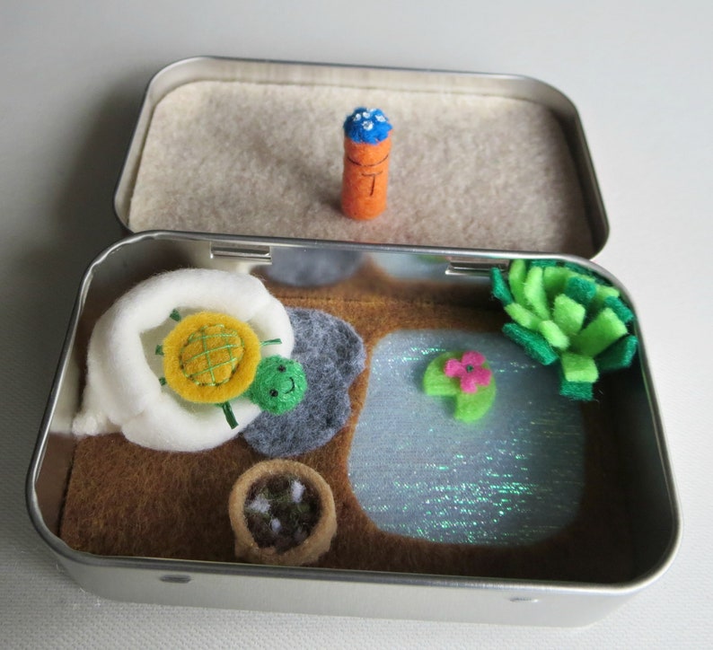 Altoid Blech Schildkröte Spielset filz Stofftiere Bild 8