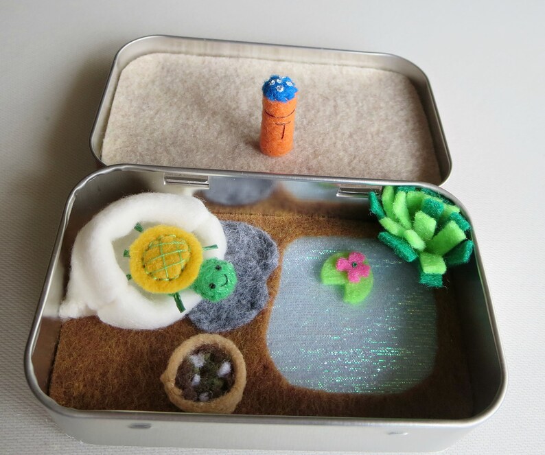 Altoid Blech Schildkröte Spielset filz Stofftiere Bild 4