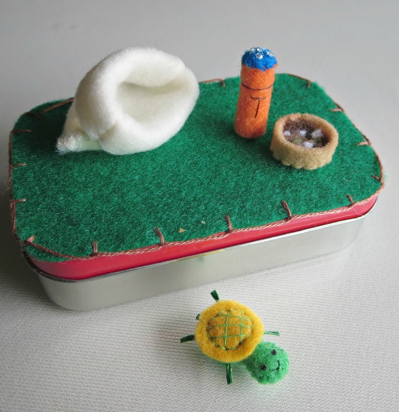 Altoid Blech Schildkröte Spielset filz Stofftiere Bild 3