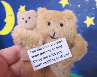 Worry Monster,  plush stuffed animal , for Anxiety plushie ,  handmade toy