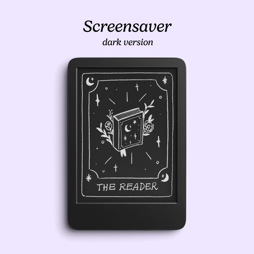 Kobo Clara Screensaver: Witchy Tarot Card Reader (digital Download