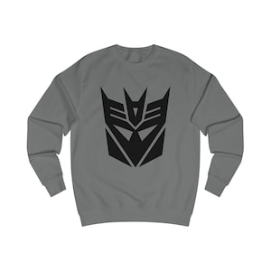 Decepticons Unisex Sweatshirt - Transformers Fans Apparel, Autobots Logo, Graphic Pullover Jumper, Megatron Gift, Cybertron Clothing