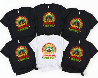 Cinco De Mayo Shirt,Mexican Fiesta Shirt,Colorful Sombrero Tee,Fiesta Party,Taco Lover Shirt,Cinco De Mayo Celebration Shirt,Festive Holiday
