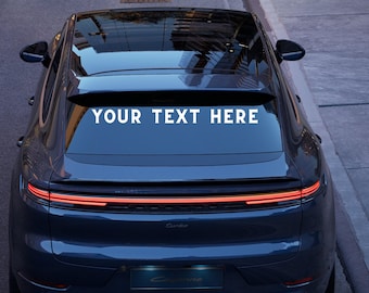 Custom Rear Window Decal Personalized Car Sticker Vinyl Text Window Banner Custom Lettering Car Decal Waterproof Car Sticker Rear Window UV