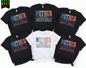 Motherhood Tee,Some Days I Rock It Mom Tee,Funny Mom Life Sweatshirt,Mother’s Day Tee,Colorful Quote Hoodie,Some Days I Rock It,Mom life Tee