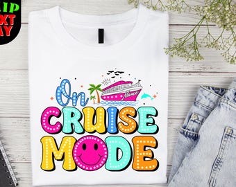 Personalized Cruise Mode Shirt, Custom Vacation Tee,On Cruise Mode Tee,Cruise Mode Shirt,Personalized Vacation Tee,On Cruise Mode Tee Gift