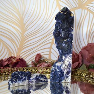 Rare Blueberry Fluorite Tower Crystal Fluorite Cluster Crystal Gifts for friends Home Decor Healing