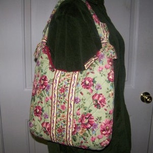 Olivia's Flower Garden Handbag Pdf Pattern and Tutorial Immediate download e-file image 4