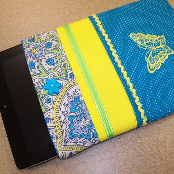 iPad Air sleeve also iPad 2,3,4, Tablet Sleeve Cover pdf Pattern Easy to make, with instant Download