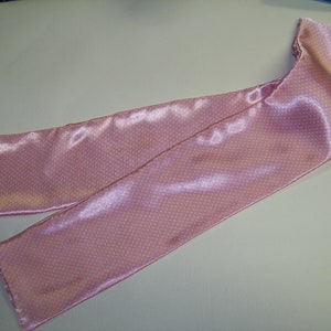 Ascot or Carvat Pink Pin Dot Satin Silky Print Fabric 4 - Etsy
